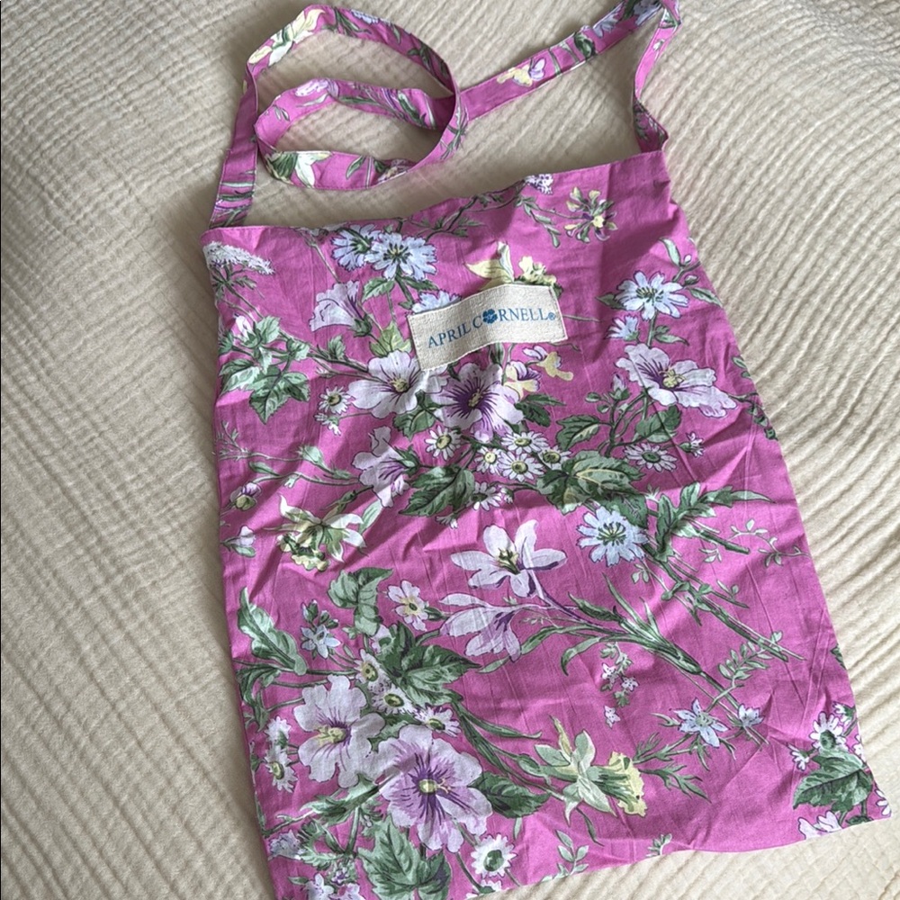 April Cornell Pink Floral Tote Bag